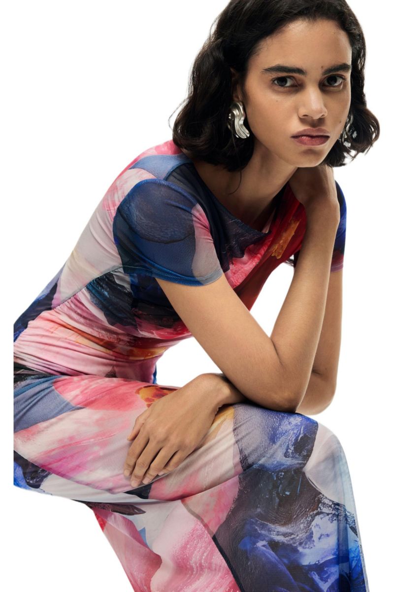 Women's Short Sleeve printed dress
