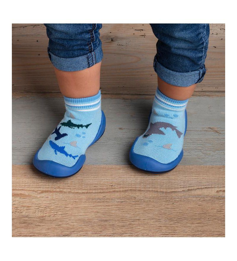Baby Boys First Walk Sock Shoes Shark Tank