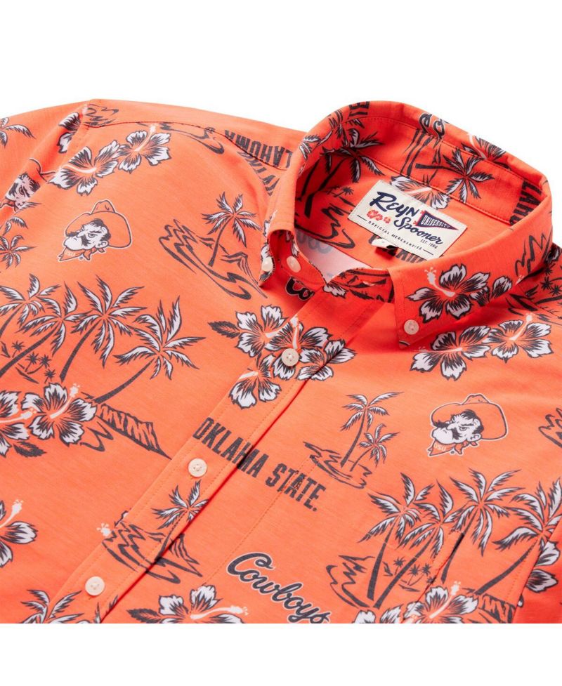 Men's Orange Oklahoma State Cowboys Classic Button-Up Shirt