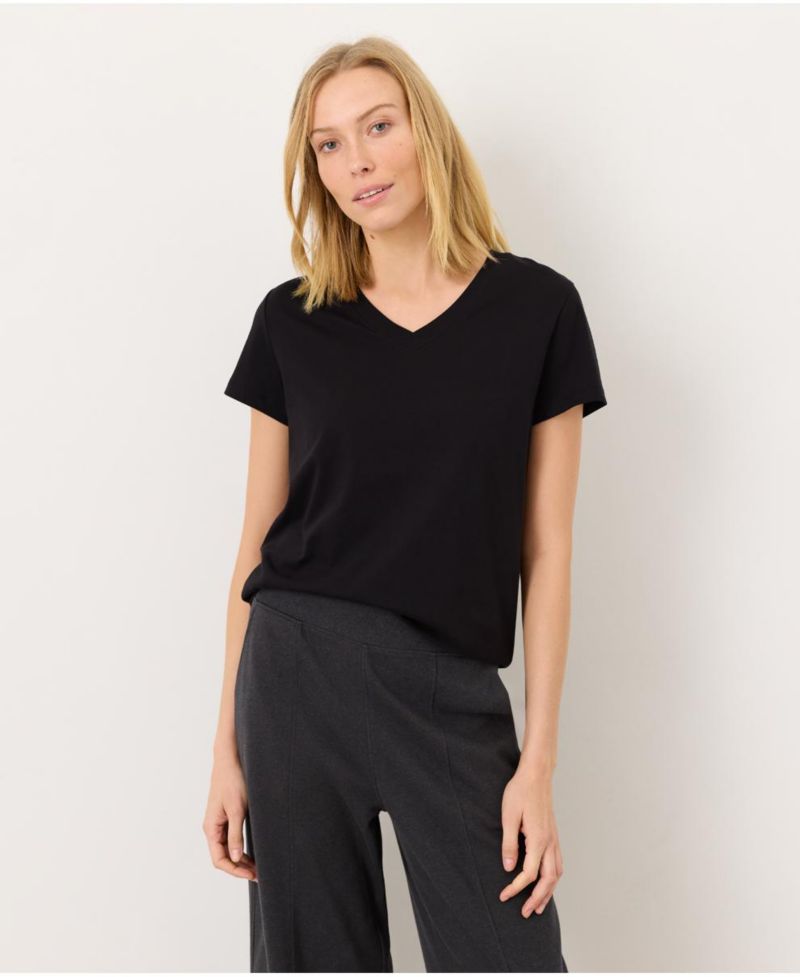 Women's Organic Cotton Softspun Essential V-Neck Tee