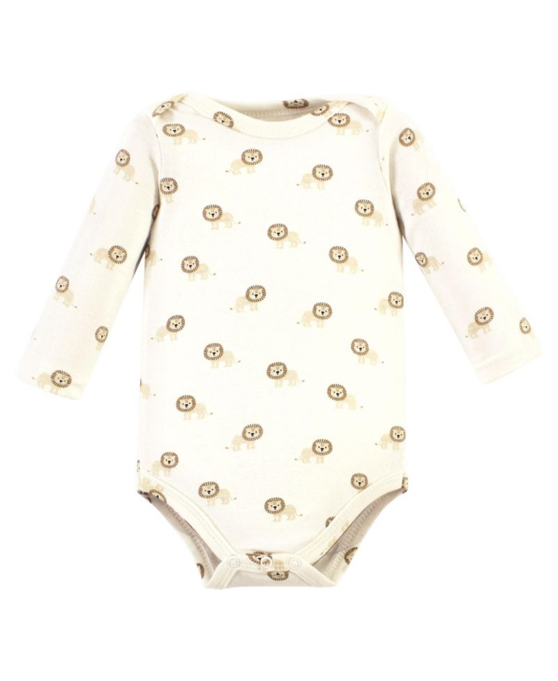 Baby Boys Hudson Unisex Essential Long-Sleeve Cotton Bodysuit Triple Set
