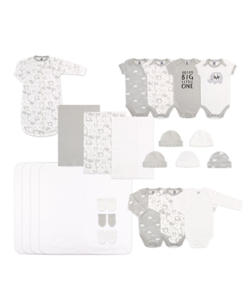 Baby Boys Newborn Layette Gift Set Girls, Shower Gift Essentials, Grey