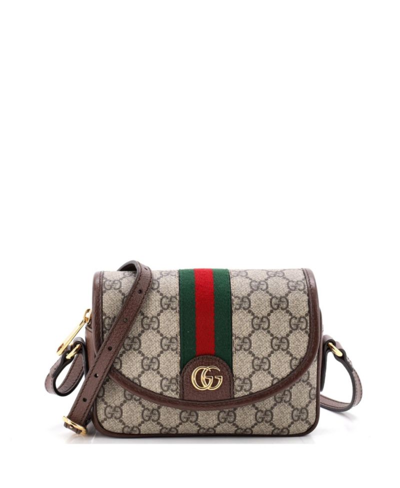 Mini Ophidia Flap Shoulder Bag GG Coated Canvas