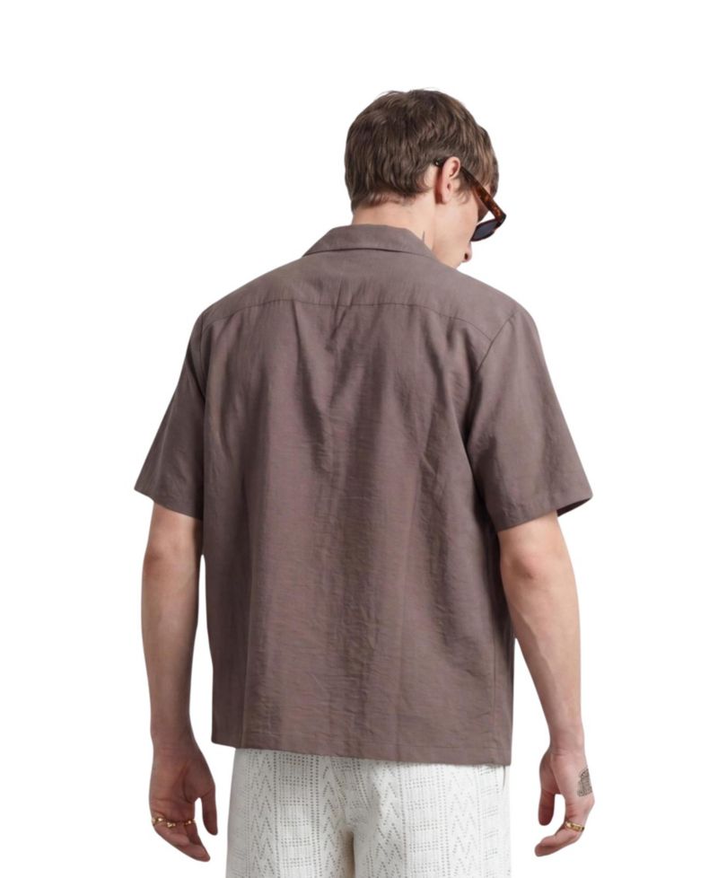 Men's Huxley Short-Sleeve Revere Collar Shirt
