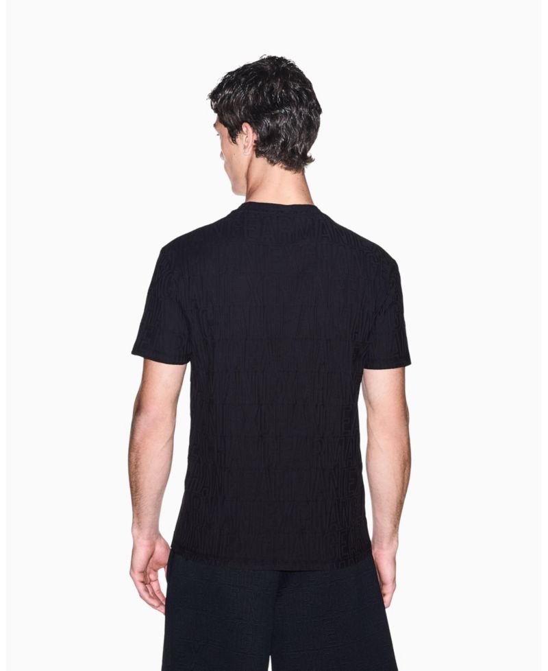 Men's All Over Logo Mercersized Cotton T-Shirt