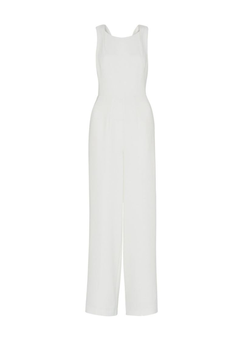 Women's Tie Back Wide Leg Bridal Jumpsuit