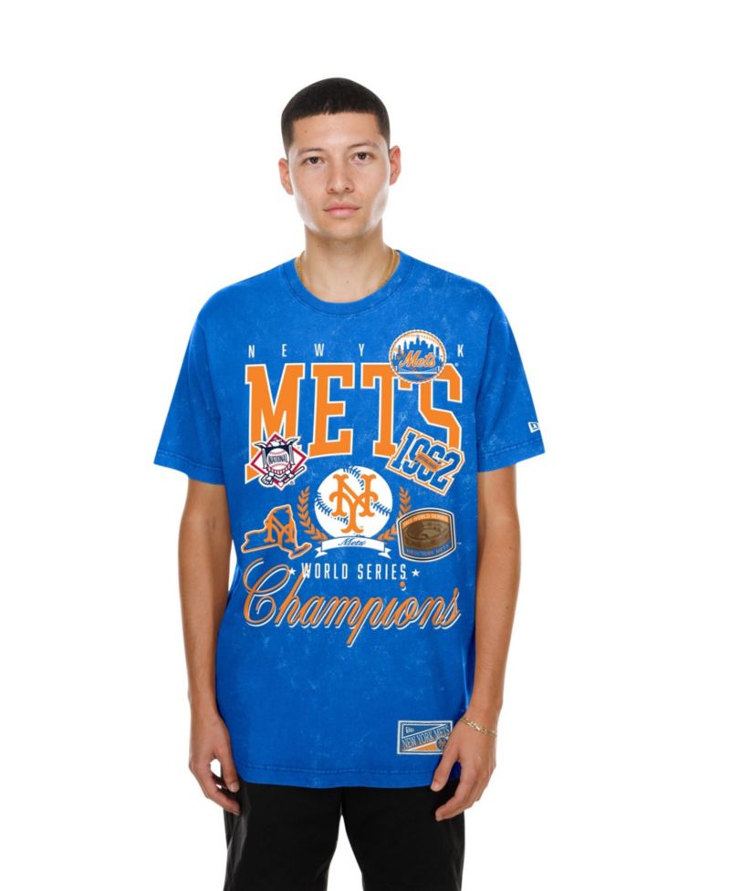 Men's Royal New York Mets Mineral Wash T-Shirt