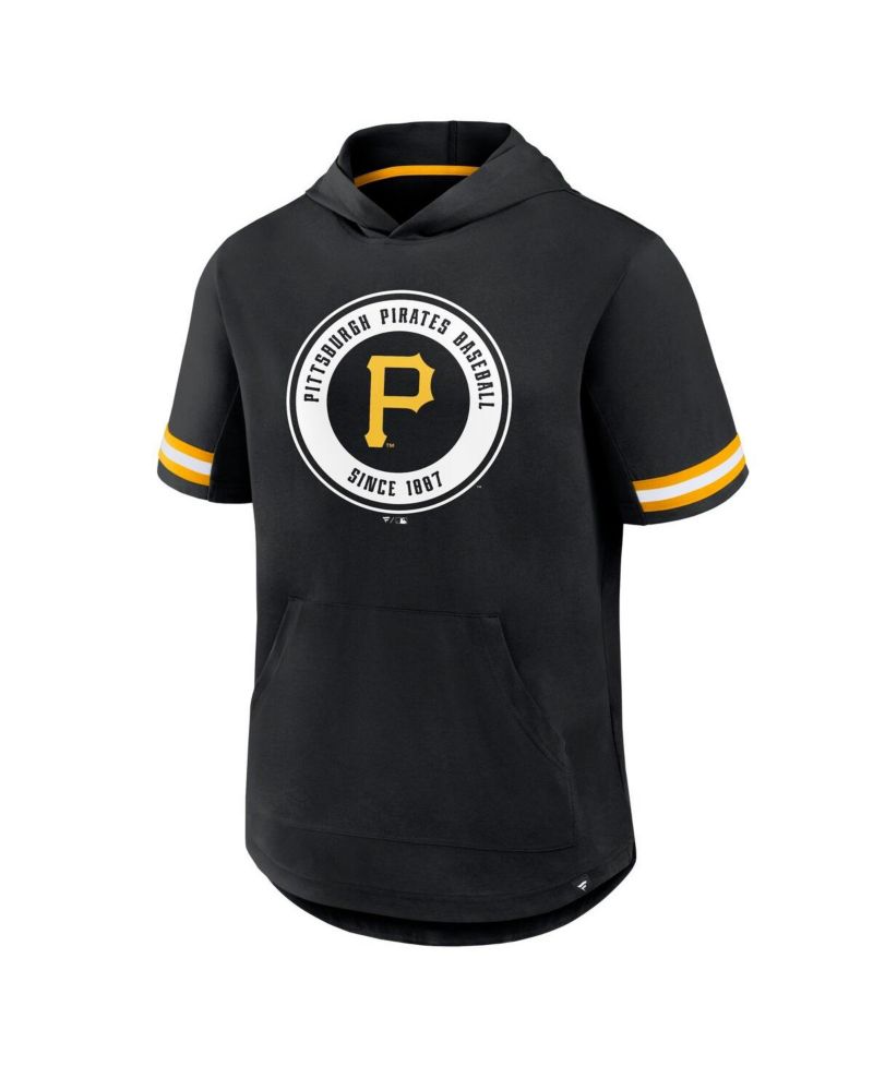 Men's Black Pittsburgh Pirates Optimal Play Hooded T-Shirt