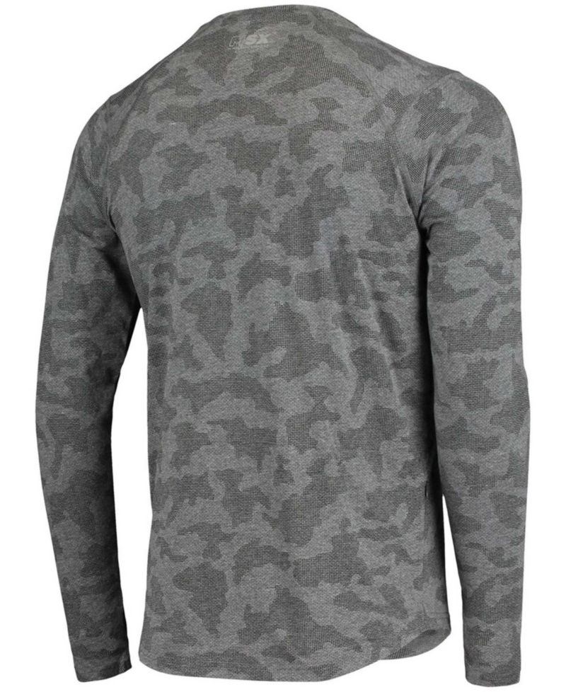Men's Black Las Vegas Raiders Camo Performance Long Sleeve T-shirt