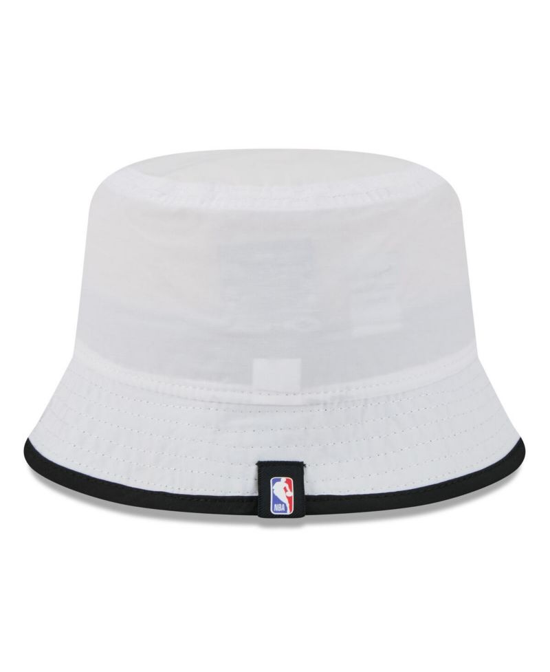 Men's White/Black Chicago Bulls 2025 NBA Draft Nylon Bucket Hat