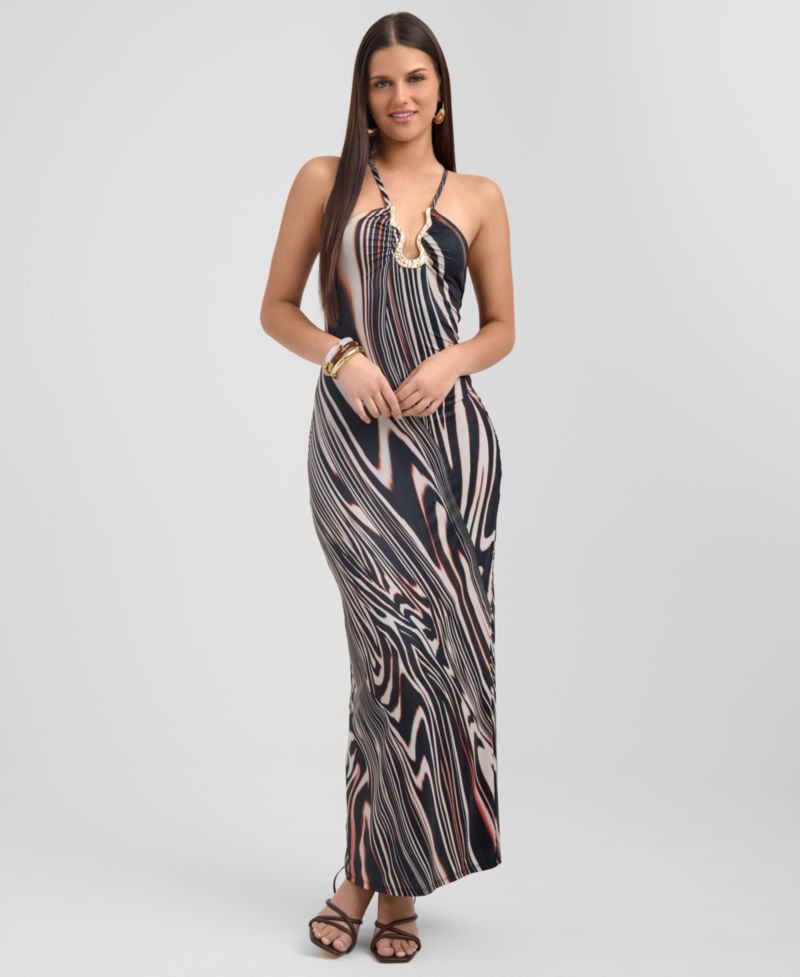 Women's Halter Neck Maxi Dress