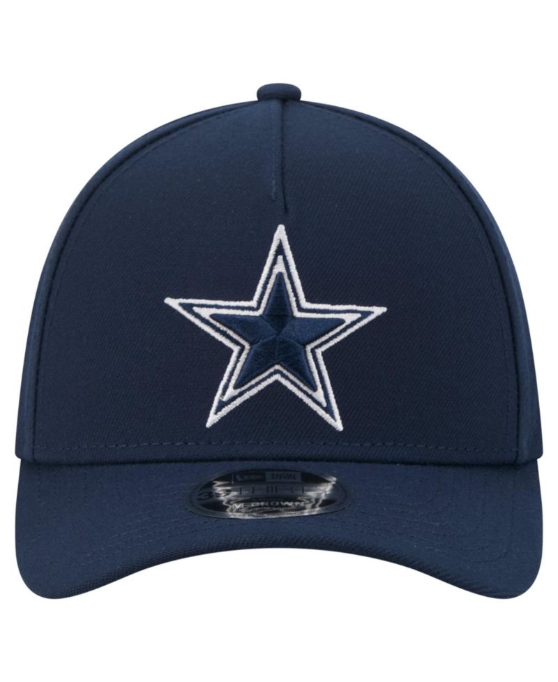 Men's Navy Dallas Cowboys 39THIRTY M-Crown A-Frame Stretch Hat
