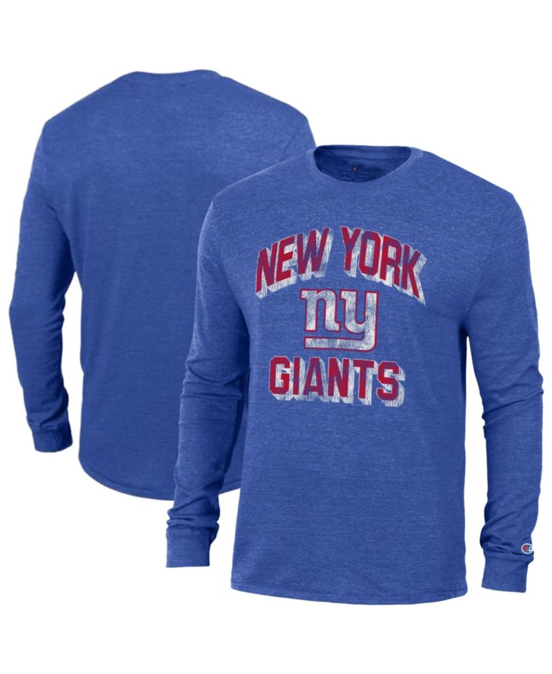 Men's New York Giants Tri-Blend Long-Sleeve T-Shirt