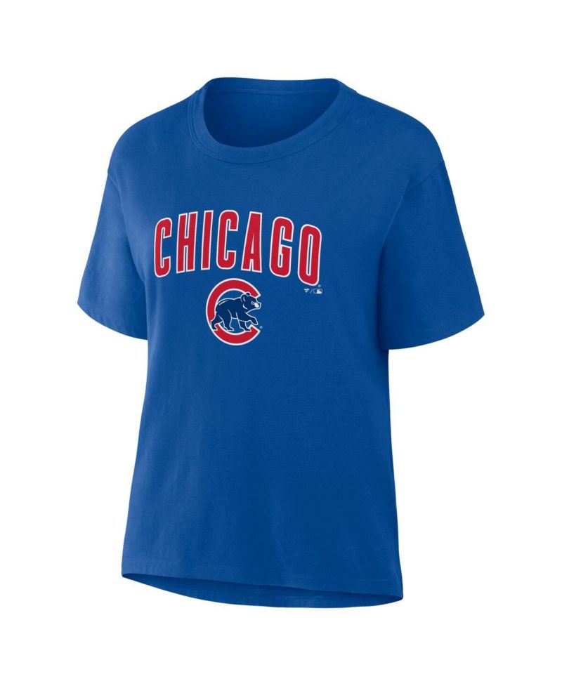 Women's Royal Chicago Cubs Lockup Legacy T-Shirt