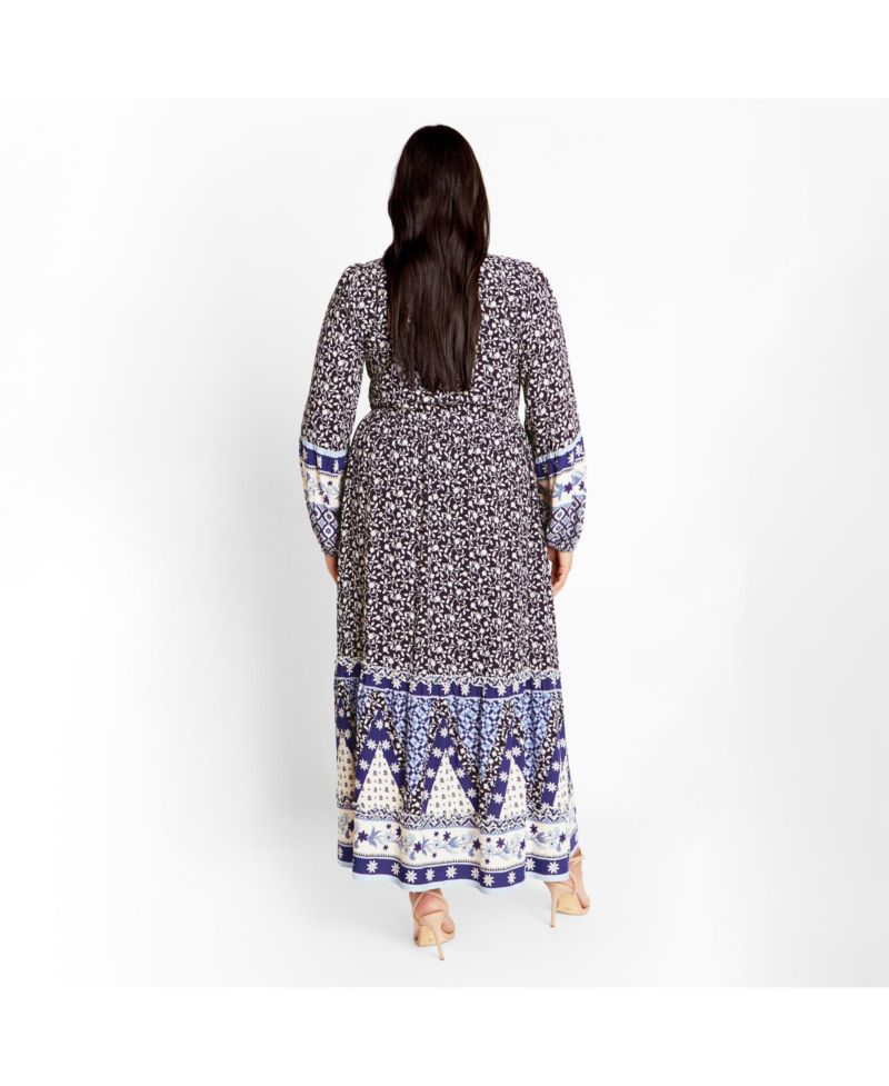 Plus Size Women's Faith Placement Maxi Dress