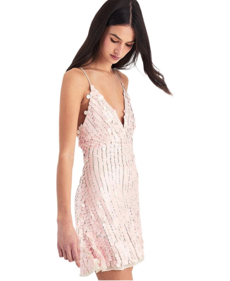 Women's Embellished Strappy Mini Dress