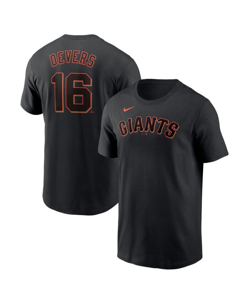 Men's Rafael Devers Black San Francisco Giants Name & Number T-Shirt