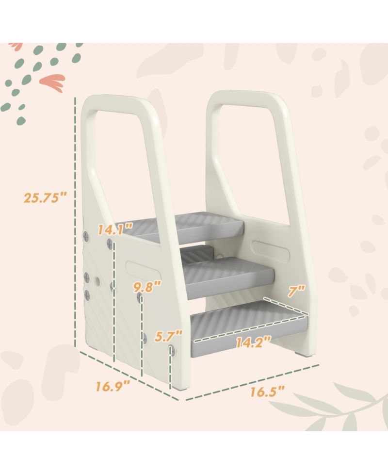 Toddler Tower, Adjustable 3 Step Kitchen Stool Helper for 2-5 Years