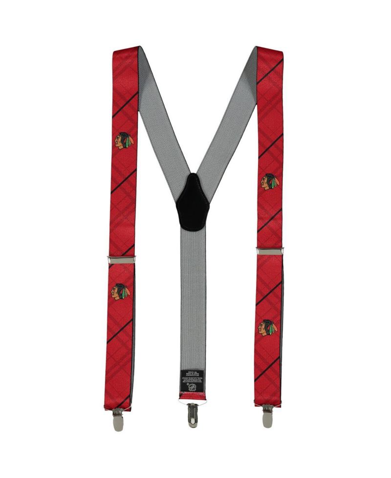 Men's Red Chicago Blackhawks Suspenders