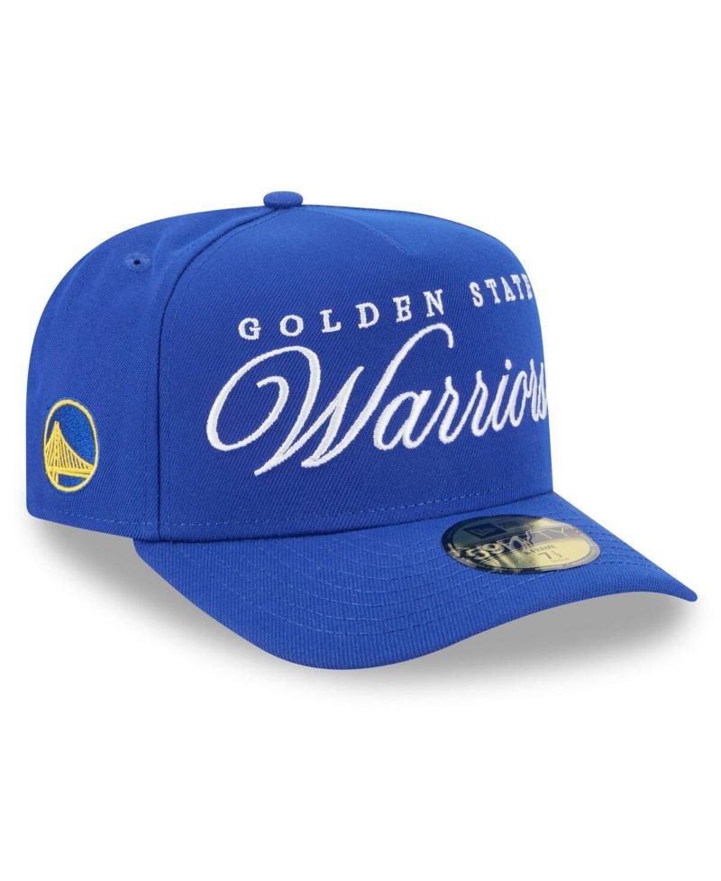 Men's Royal Golden State Warriors 2025 NBA Draft A-Frame 59FIFTY Fitted Hat