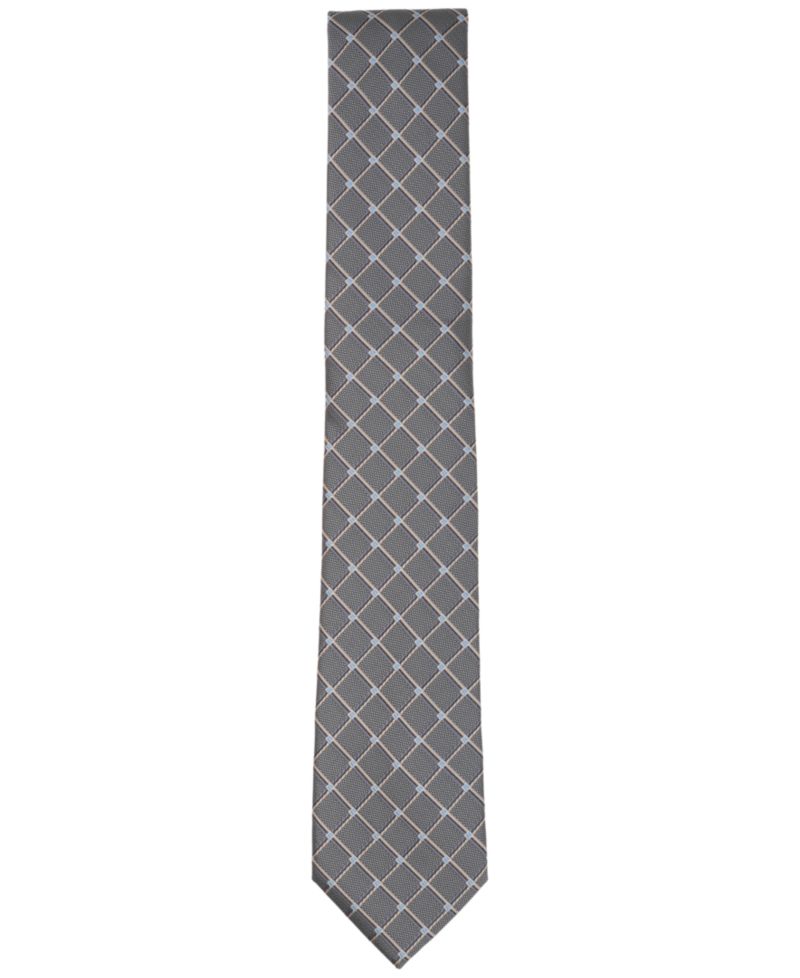 Men's Banks Geometric Pattern Slim Tie