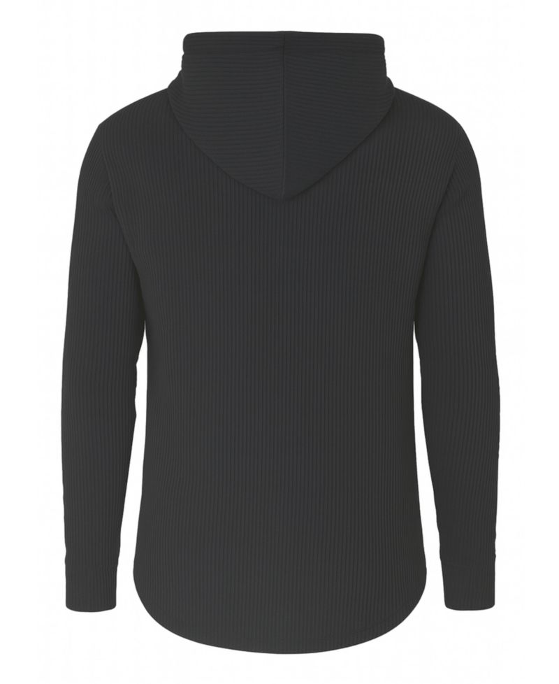 Men's Waffle Knit Thermal Pull-On Hoodie