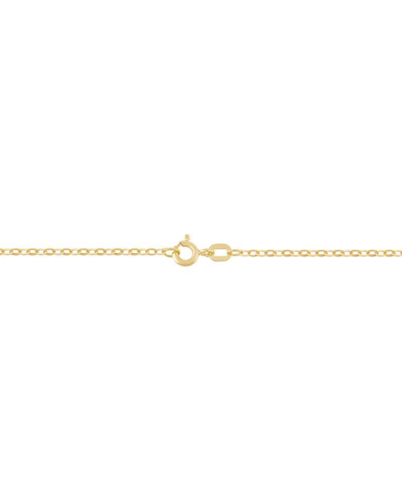 16"-18" Flat Rolo Chain Necklace (1-3/8mm) in 14k Gold