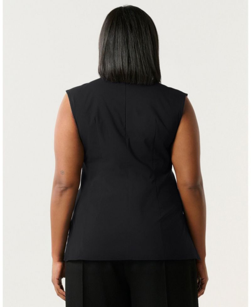 Women's Hallie High-Neck Sleeveless Peplum Top