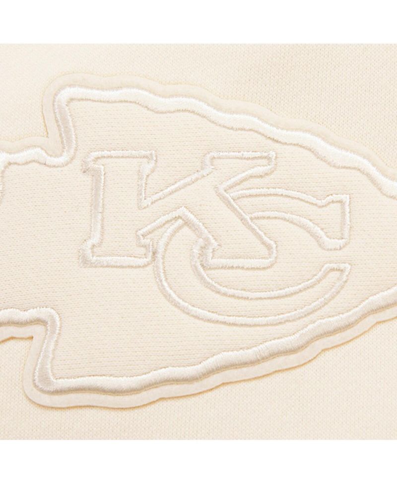 Men's Cream Kansas City Chiefs Neutral Fleece Sweatpants
