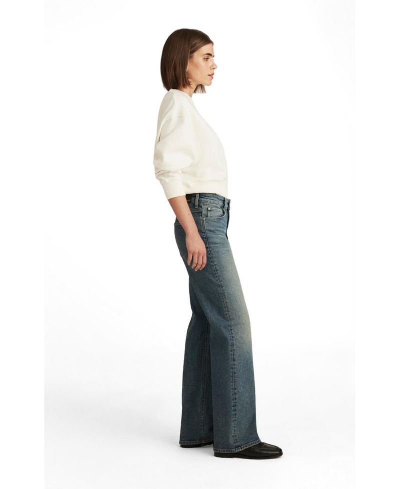 Women's Taylor High Rise Straight Leg In Mid Used Gold Premium