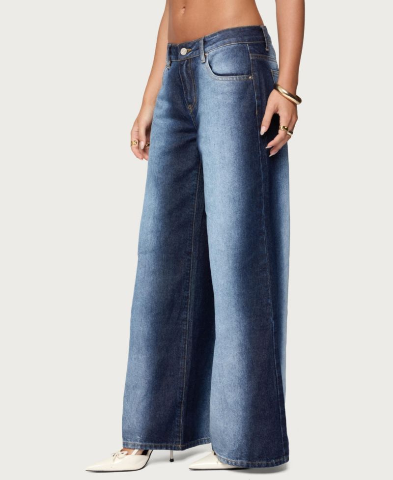 Women's Ema Bleach Washed Low Rise Jeans