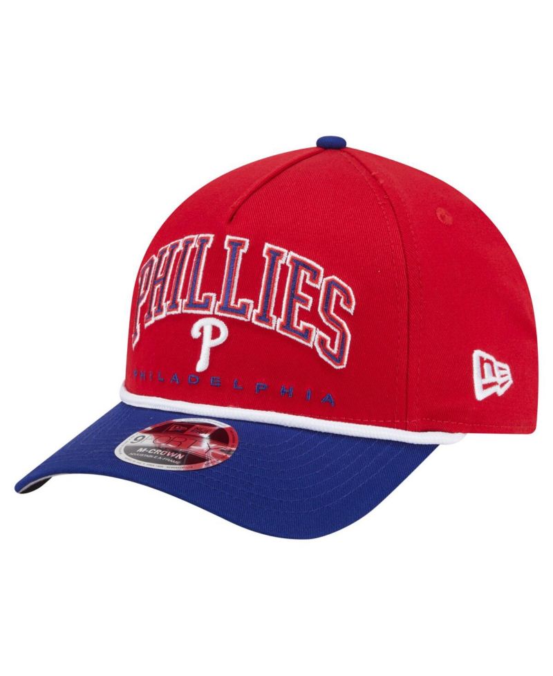 Men's Red/Royal Philadelphia Phillies Arch 9FORTY A-Frame M-Crown Adjustable Hat