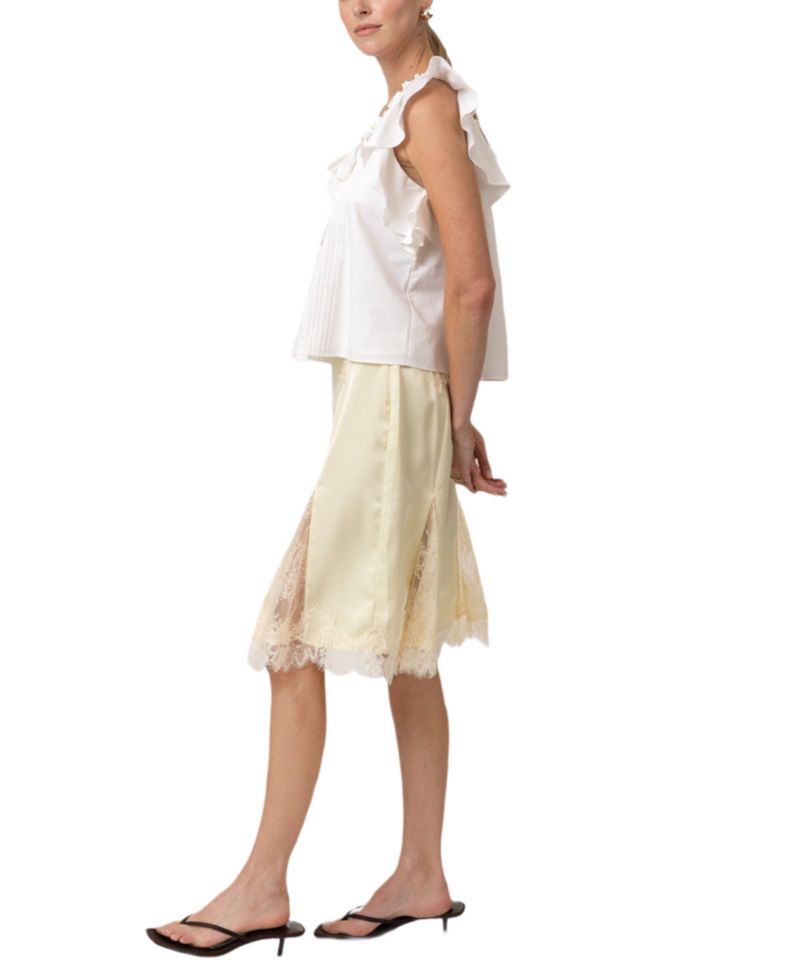 Women's Emel Lace Godet Midi Skirt