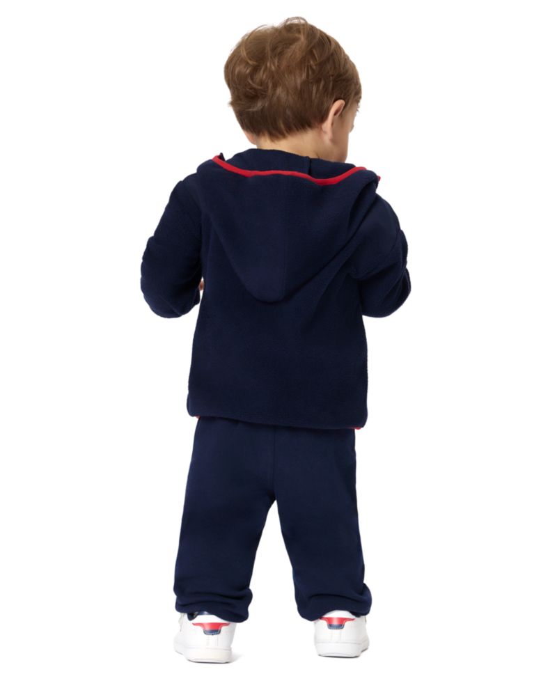 Baby Boys' Long-Sleeve Zip-Up Hooded Jacket, T-Shirt and Joggers, 3-Piece Set