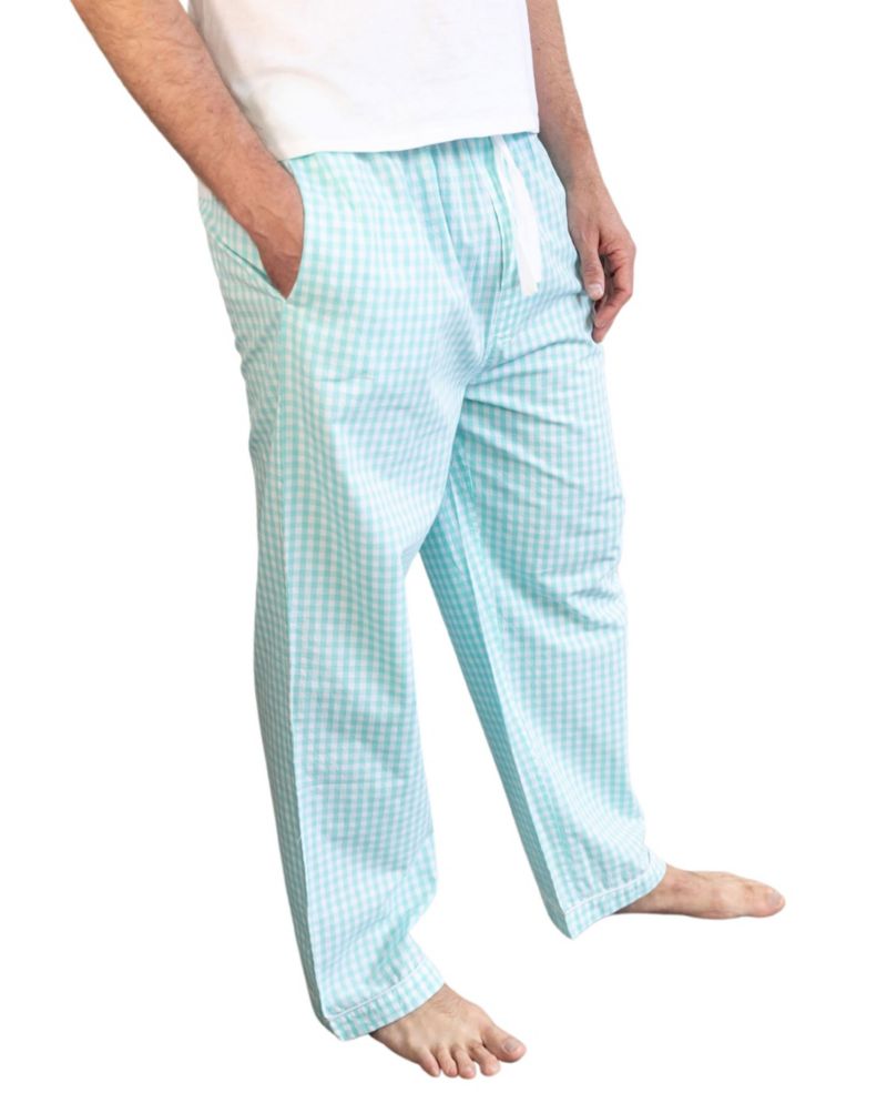 Men's Organic Cotton Poplin Long Pajama Pants
