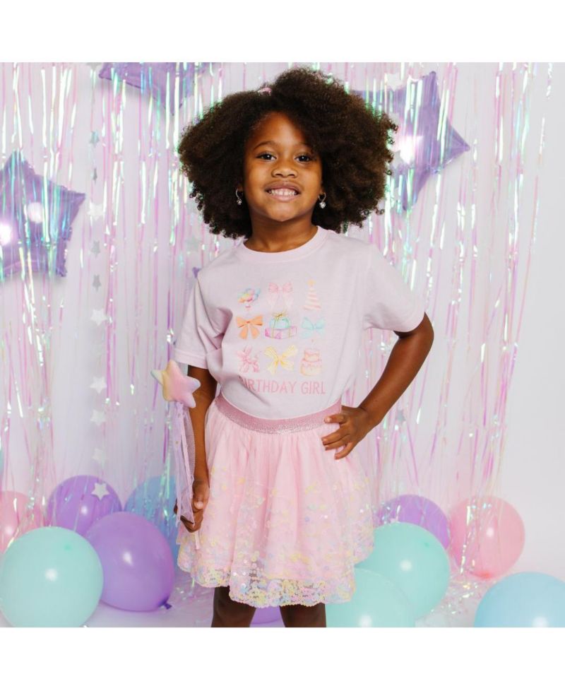 Baby Girls Birthday Cutie Short Sleeve T-Shirt