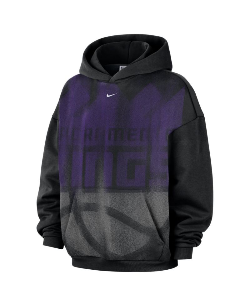 Men's Black Sacramento Kings 2026 Standard Issue Practice Icon Fleece Pullover Hoodie