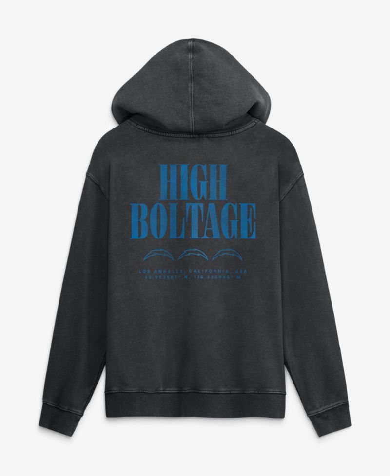 Men's Black Los Angeles Chargers Relaxed Intense Rivalry French Terry Hoodie