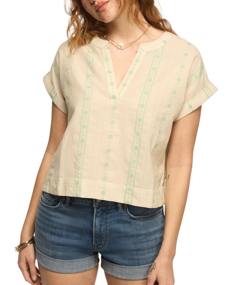 Women's Novelty Popover Short-Sleeve Shirt