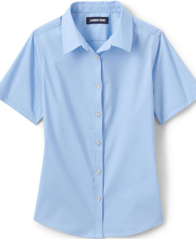Big Girls No Gape Short Sleeve Stretch Shirt