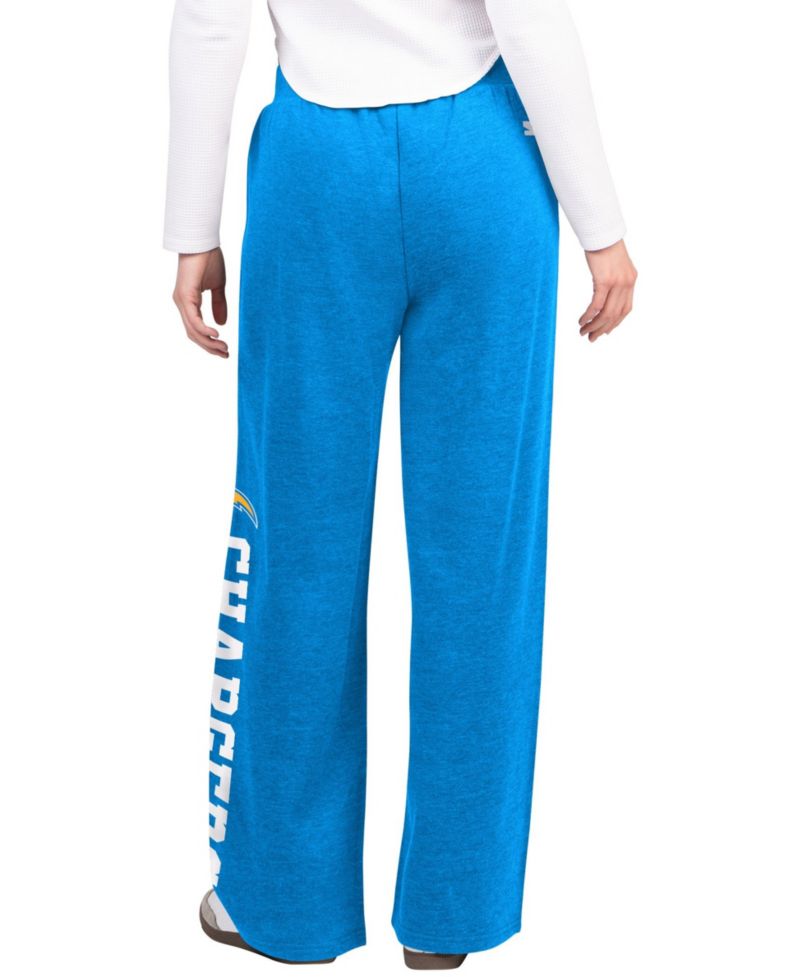 Women's Light Blue Los Angeles Chargers Field Wide Leg Sweatpants