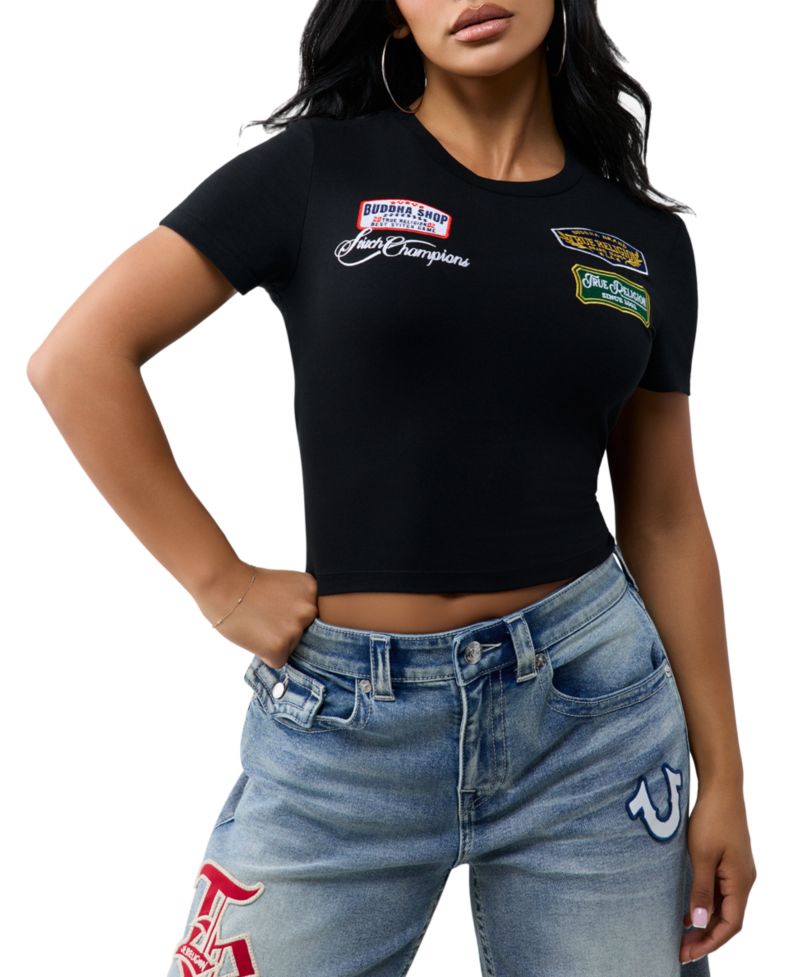Women's Cropped Crewneck T-Shirts