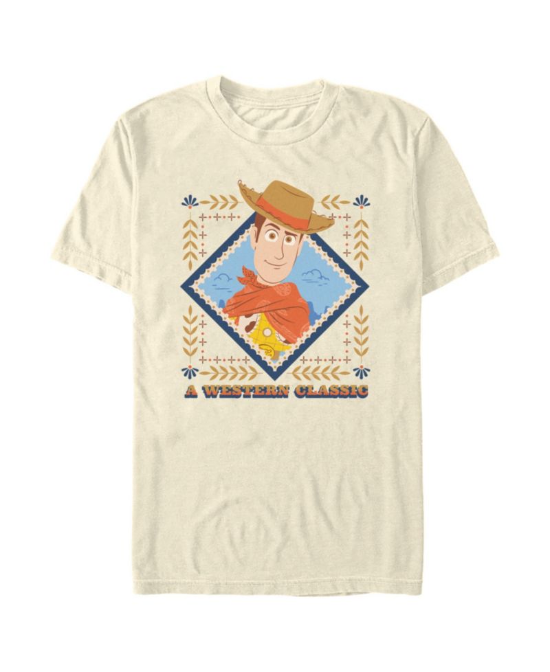 Men's Disney Pixar Toy Story Woody Western Sheriff Graphic T-Shirt