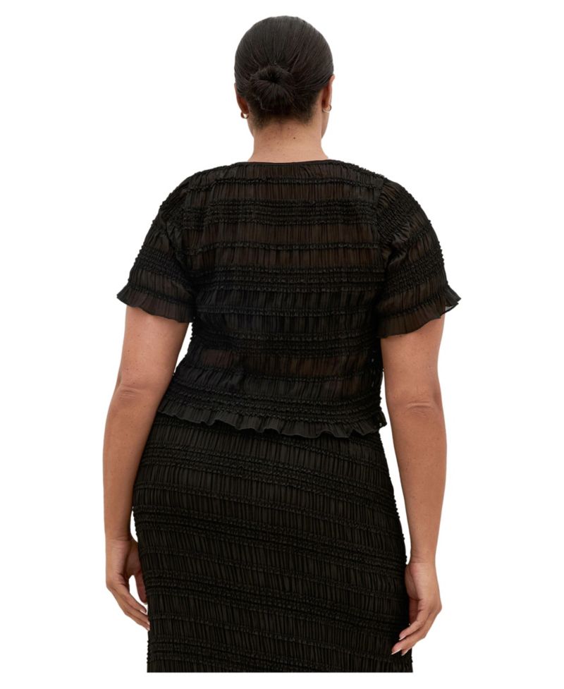 Women's Plus Size Emelia Shirred Top