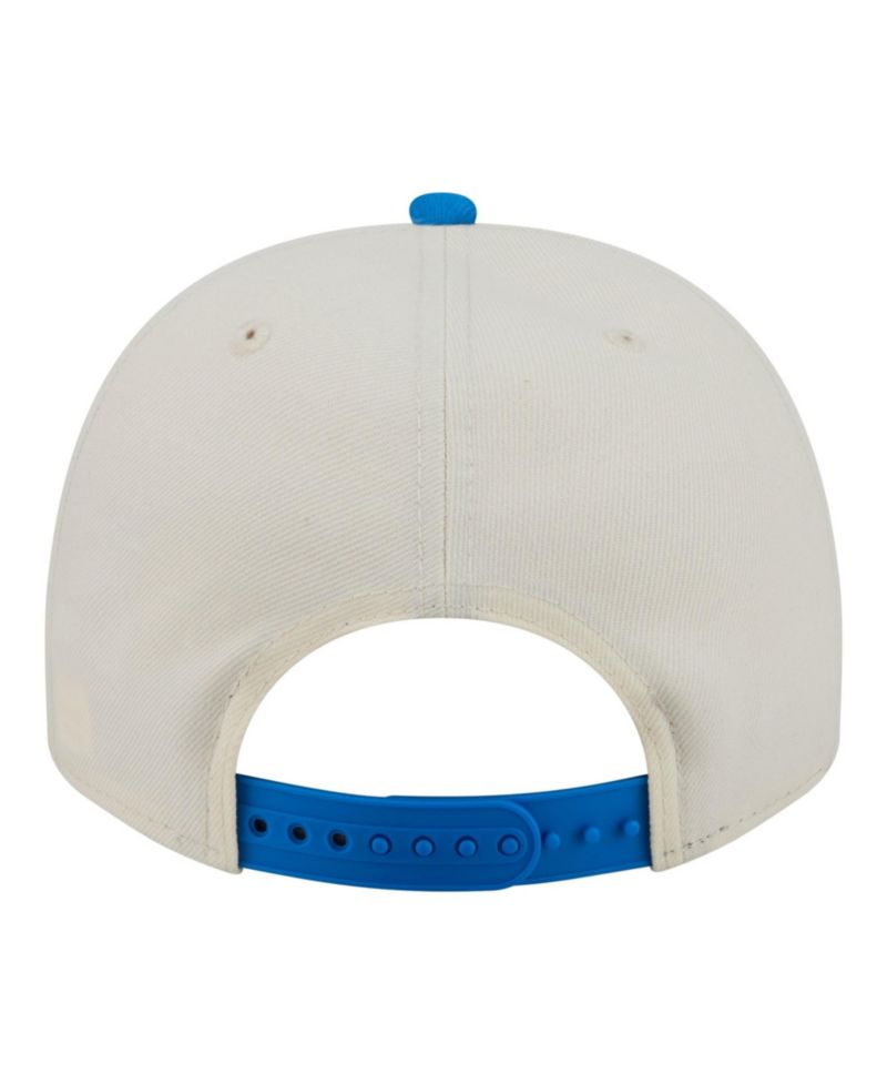 Men's Cream/Blue Detroit Lions A-Frame 9FIFTY Snapback Hat