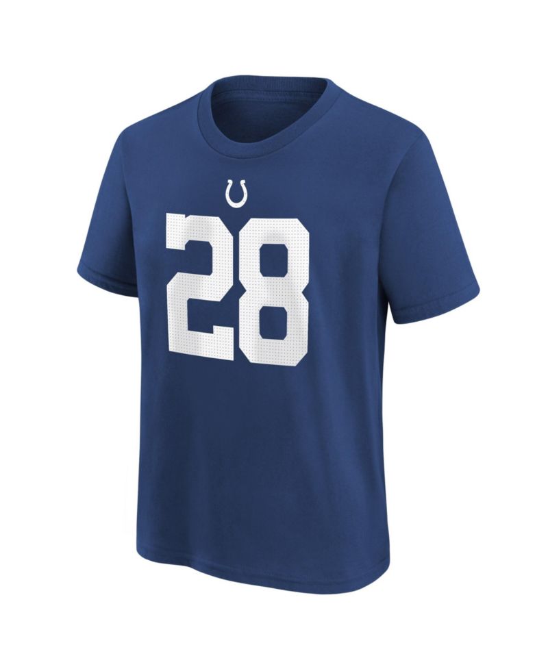 Big Boys and Girls Jonathan Taylor Royal Indianapolis Colts Player Name & Number T-Shirt