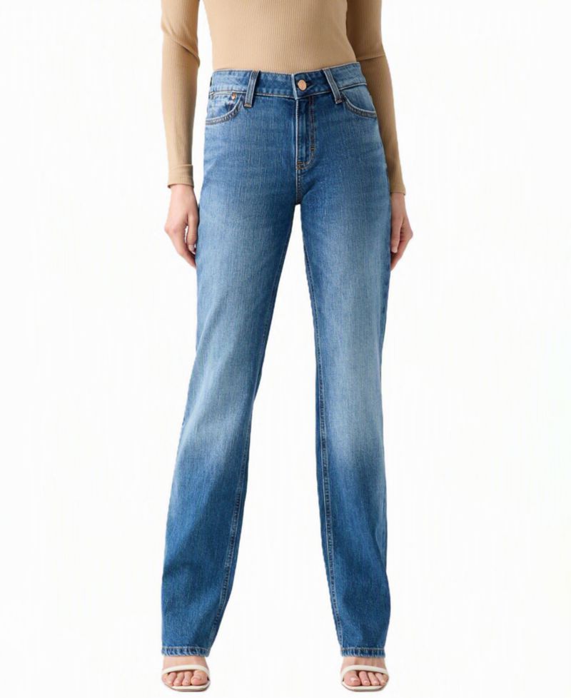 Women's Nicky Straight-Leg Mid-Rise Jeans