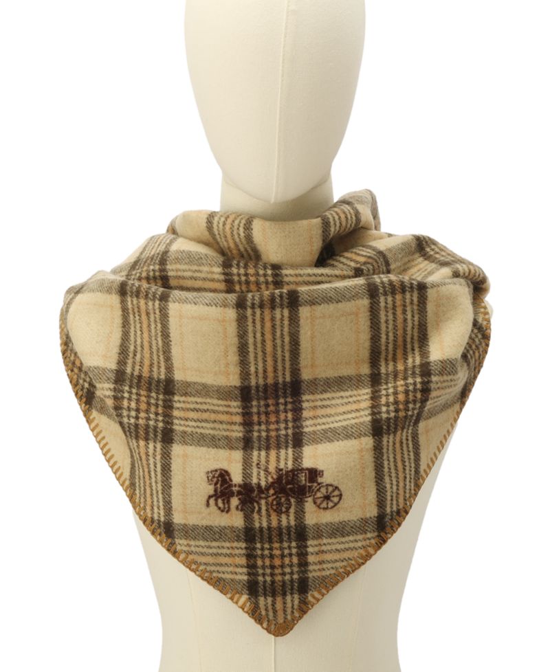 Lucy Plaid Triangle Scarf