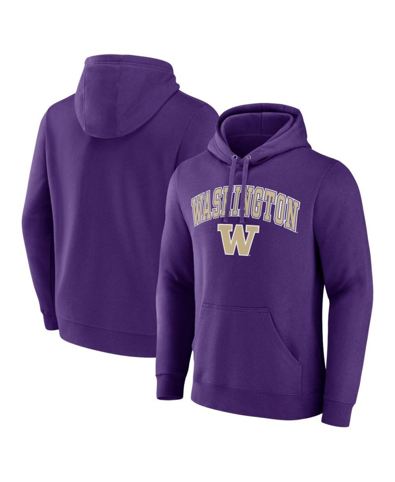 Men's Purple Washington Huskies Campus Pullover Hoodie