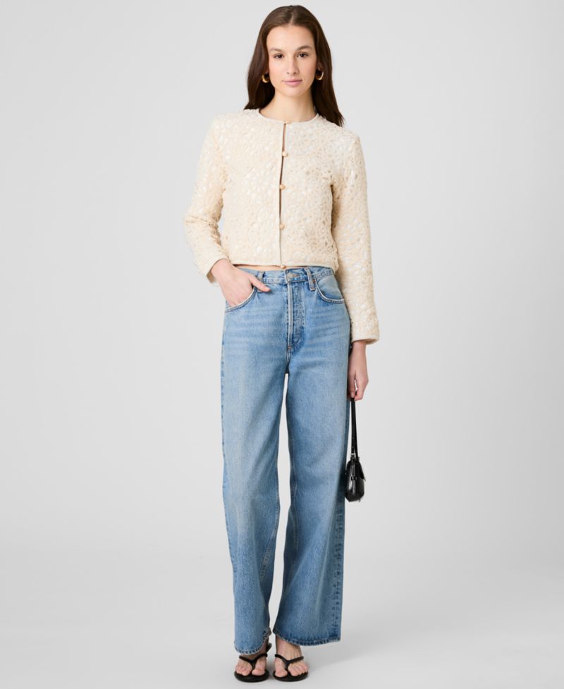 Women's Textured Slim Fit Jacket